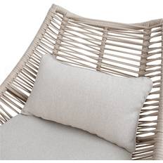 Puutarha- ja Ulkokalusteet Home4you Helsinki 2-Istuttava Sohva +2 Nojatuolia Pöytä Beige
