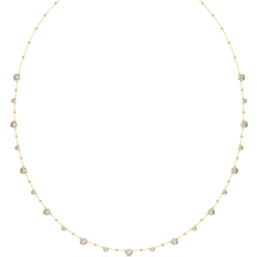 Swarovski S Necklaces Swarovski Imber strandage, Round cut, White, Gold-tone plated