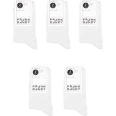 Frank Dandy Bambu Strumpor Frank Dandy 5-Pack Bamboo Crew Sock White