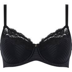 Femilet Chantelle Womens Easy Feel Marilyn Covering Foam Padded Bra Black Polyamide