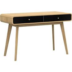 Loft24 Cassie Oak/Black Writing Desk