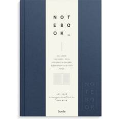 Burde Kalendere & Notesblokke Burde Notebook Textile A5 Dark Blue Lined