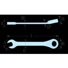 Spanner set Facom Spanner Set 1/2 in