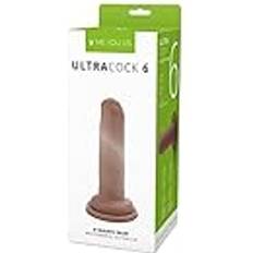 Me You Us Uncut Ultra Cock 6 Inch Dildo Flesh Brown