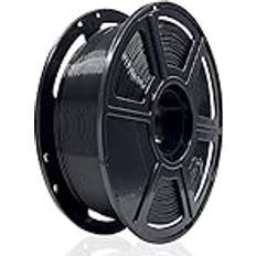 Flashforge Filament med 3D-skrivare, PLA PRO filament 1,75 mm, 1 kg spole, mått 0,02 mm för FDM 3D-skrivare, bättre seghet och inga knutar svart