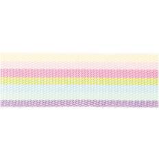 Bänder Rico Design Gurtband gestreift 40mm 2m pastell