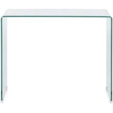 Transparent Console Tables Beliani Glass Console Table