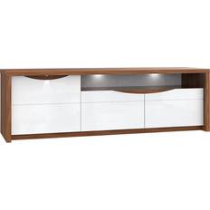 Forte Keoisha TV-Bord 189 cm Brun Hvid
