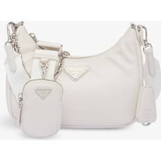 Prada Handbags Prada Padded Nappa-leather Re-edition 2005 Shoulder Bag White TU