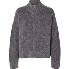 Sia Ras Cardigan - Medium Grey Melange