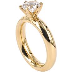 Astrid & Agnes Gaia Enya Ring - Gold/Transparent