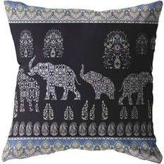 Purple Complete Decoration Pillows Amrita Sen Paisley Elephant Complete Decoration Pillows Purple