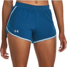 Fabric - Women Shorts Under Armour Fly Shorts Blue