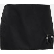 Polyamide Skirts Prada Low-Rise-Minirock aus Nylon Schwarz XS-S