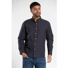 Cotton Oxford Long-Sleeve Shirt Navy