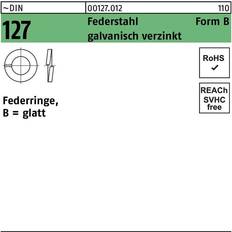 Diverse Byggematerialer Diverse 8 FZB fjederskive DIN 127B 1000 50stk