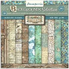 Stamperia Paper Pad Stamperia Songs of the Sea Maxi Background 8x8 Tum