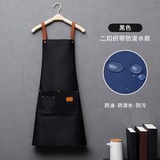 Women Aprons Geni-Store Fashion Kitchen Apron Black