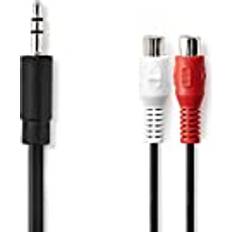 Nedis Jack Stereo Audio Adapter Cable 3.5 mm 2x RCA Female 0.2m
