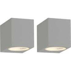 First Choice lighting Set Of 2 Falmouth Black Downards Wall light 2pcs