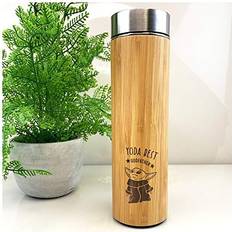 eBuyGB Personalised Bamboo Yoda Travel Mug