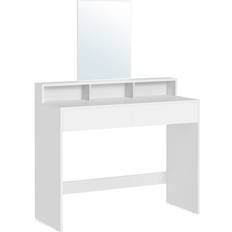 Vasagle Coiffeuses Vasagle Avec Grand Miroir 40 x 100 x 140 cm Coiffeuse