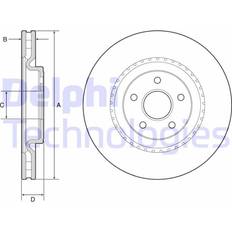 Bromsfriktion Delphi Bromsskiva Jeep Grand cherokee