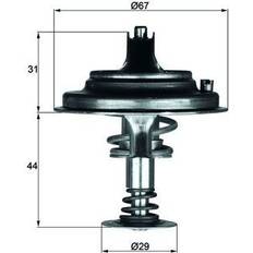 Termostat Kølemiddel MAHLE TX 26 80D