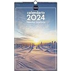 Natural Calendars Finocam Finocam Kalender 2024 Spiralwandbilder Schreiben Januar