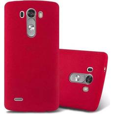 Cadorabo TPU Frosted Cover LG G3 Smartphone Hülle, Rot