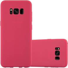 Cadorabo TPU Candy Cover Galaxy S8 Smartphone Hülle, Rot