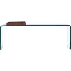 Glas - Rektangulära Soffbord Venture Design Telemark Transparent Glas Soffbord
