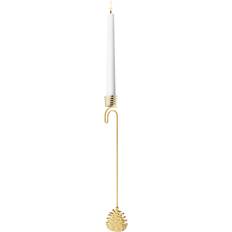 Georg Jensen Pine Cone Gold Juletrelysholder