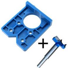 35mm Hinge Jig ABS Plastic Hinge Installation Wood Drill Guide with Forstner Drill Hinge Hole Boring Furniture Door Cabinets Tool For Carpentry