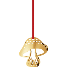 Georg Jensen Julgranspynt Georg Jensen Mushroom Gold Julgranspynt 6.5cm