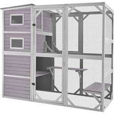 Aivituvin Outdoor Cat Enclosure, Large Pet Enclosure