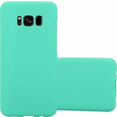 Cadorabo Hard Cover Frosty Cover Galaxy S8 Smartphone Hülle, Grün