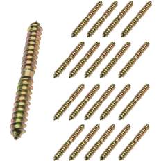 Create Idea M6x60mm Double Ended Screws Self-Tapping Threaded Bolts Screws Fixing Dowel Zinc