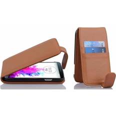 Handyzubehör Cadorabo Flip mit Struktur Cover LG G3 Smartphone Hülle, Braun