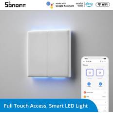 Sonoff Wanddimmer Sonoff t5-3c-86 tx ultimate smart schalter weiß Weiß