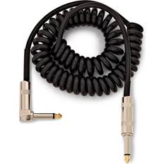 Cables Gear4music Essentials Jack Coiled Right Angled Instrument Cable 3m