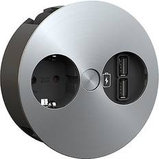 Bachmann Twist 2 m Metal Krom 1 AC Stikkontakt