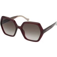Ladies Sunglasses Geometric Octagonal - Brown