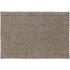 Jute Entrance Mats Relaxdays Zigzag Doormat, Jute Black cm