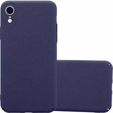 Cadorabo Hard Cover Frosty Cover iPhone XR Smartphone Hülle, Blau