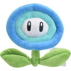 Amelie blue New Mario plush orange flame flower blue ice flower sun flower simulation decorative paragraph plush doll