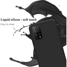 Cadorabo LIQUID BLACK Case for Xiaomi Mi 10T Mi 10T PRO Cover Protection TPU Silicone Gel Black