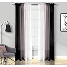 Outdoor Privacy Chiffon Curtains 56x72 Inch