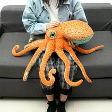 Peluches Greenzech 80CM Huge Funny Cute Octopus Squid Stuffed Animal Soft Plush Toy Doll Pillow Gift