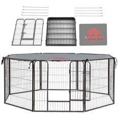 Arebos puppy run playpen tarpaulin free-range